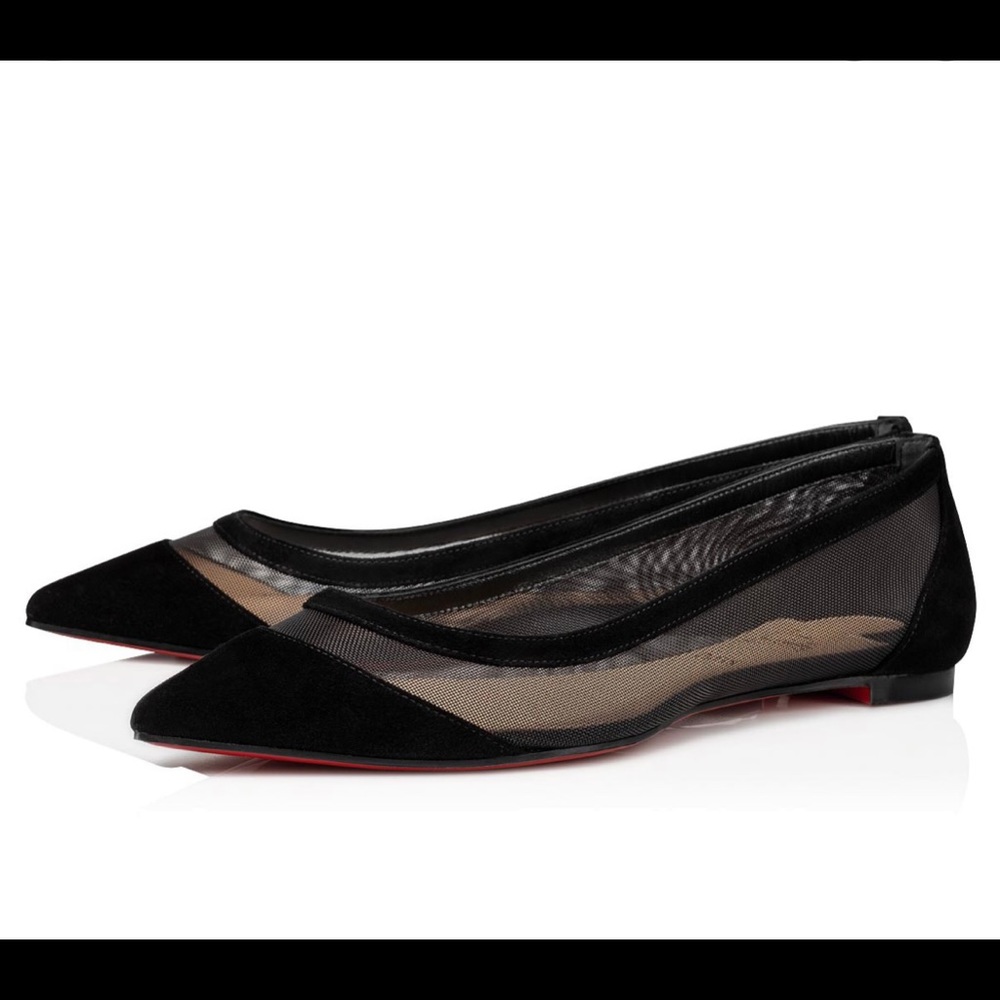 Christian Louboutin Mesh Flats Brand New